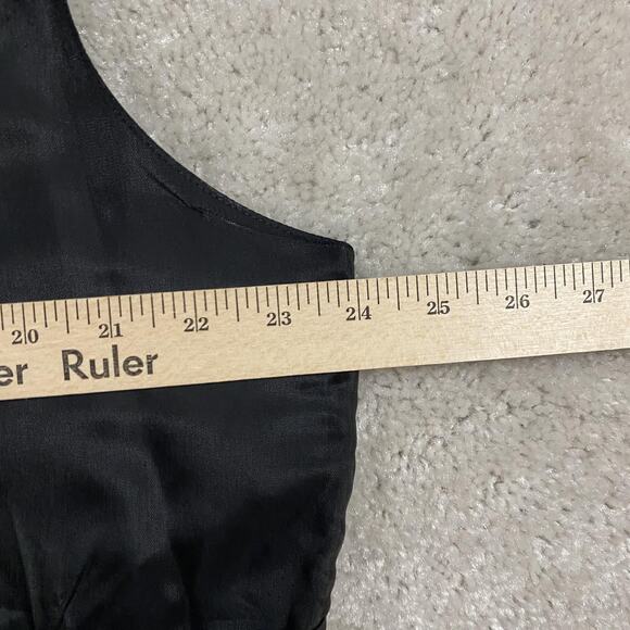 Palo Duro Vest Mens XL Black Blue Paisley Western Dress Formal Suit Cowboy - Picture 5 of 7